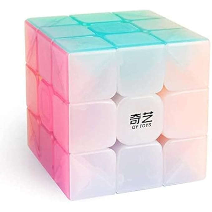 QYTOYS JELLY SPEED CUBE 3X3 QIYI WARRIOR W 3X3X3 STICKERLESS CUBE PUZZLE TOY - Image 1